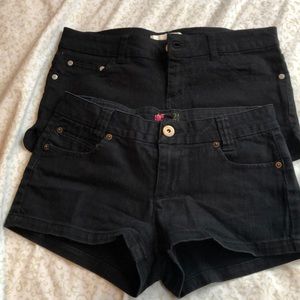Black shorts